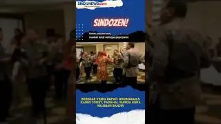 Bupati Joget dan Kades saat Warganya kena musibah Banjir. 