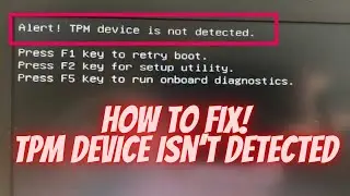 [Solved] How to Fix Alert! How to fix TPM device is not detected | Hobi IT