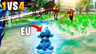 SURPREENDI A TODOS COM O NOVO PODER DO WUKONG SOLO VS SQUAD!! FREE FIRE MOBILE