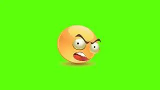 Green Screen Angry Emoji 