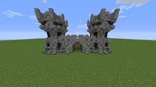 Minecraft How To Build a Minecraft Medieval Small Gate - Minecraft Tutorial