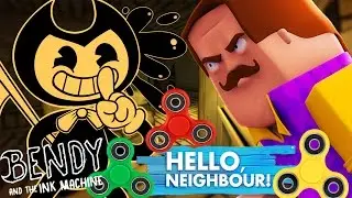 BENDY AND THE NEIGHBOUR STEAL OUR FIDGET SPINNERS!