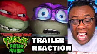 TMNT MUTANT MAYHEM TRAILER REACTION | Teenage Mutant Ninja Turtles Mutant Mayhem Teaser Trailer