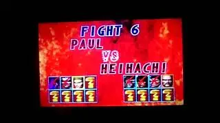 Tekken 2(PS1)-Team Battle Mode Gameplay 48