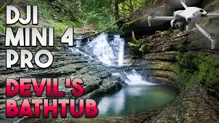 Active Track 360 in the Devil's Bathtub!! This is Amazing!! DJI Mini 4 Pro 4K #dji #djimini4pro