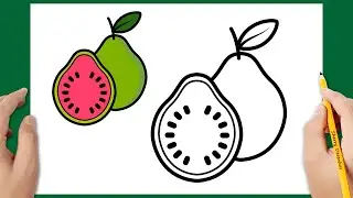 COMO DESENHAR UMA GOIABA FÁCIL