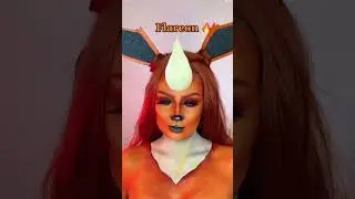 4 EEVEELUTION Pokemon makeup looks 🎀💦🍃🔥| compilation 