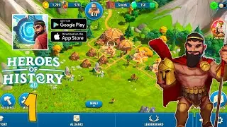 Heroes of History: Epic Empire strategy Game Gameplay Luffy Gameplay
