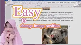 EASY HOW TO ADJUST IMAGE POSITION IN MS.WORD