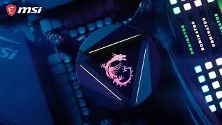 MSI MAG CORELIQUID 240R   AIO RGB CPU Liquid Cooler   Rotating Cap Design   240mm Radiat