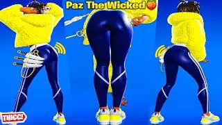 Fortnite Paz the Wicked Showcase Thicc 🍑😍 Top Tiktok Dances & Emotes 😘 Hot New item Shop Girl 😜 4K
