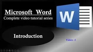 1 | Microsoft Word - complete video tutorial series. #Shorts