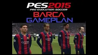 Pes 2015- Best (Barcelona) Gameplan / Formation !!! (Online Match)