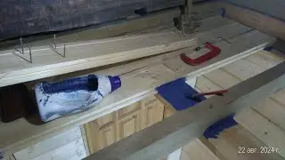 Настил потолочных досок на веранде 👍   Decking of ceiling boards on the veranda 👍