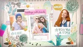 Kids And Teens | After Effects Template | Scrapbooking Photo Album