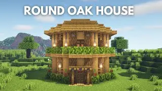 Minecraft: How to Build a Round Oak House [Tutorial]