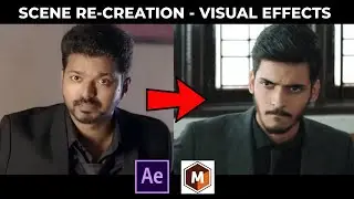 BIGIL Car Explosion VFX Tutorial | After Effects | Thalapathy Vijay | தமிழ் | Scene Re-Creation