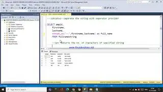 64.STRING FUNCTIONS CONCAT(),CONCAT_WS(),LEN() IN SQL - TELUGU