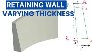 Revit adaptive family | Curved, sloped and varying thickness retaining wall