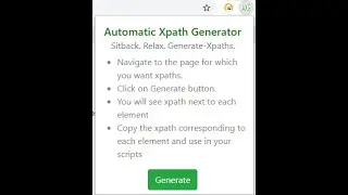 Automatic Xpath Generator - No Need To Write Xpaths