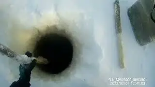 Проверка крючков на налима 04 02 2023