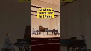 Stravinsky Firebird Finale for 2 pianos 🎹🙌🙌 with @MarioAjero &@minhaelee2333