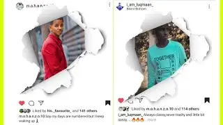 Picsart tutorial |  how to edit torned paper instagram |