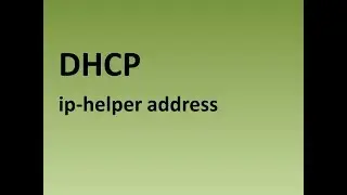 Configure DHCP server and  ip helper-address (relay agent).