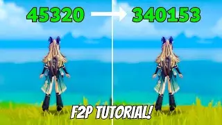 C0 Kirara 45k To 340k F2P Nuking Tutorial {Genshin Impact]