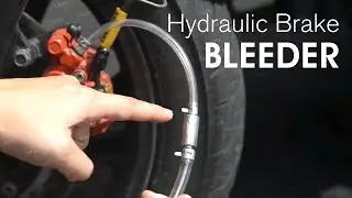 How to bleed your motorcycle brakes easy using a one way valve ( 1 person operate )