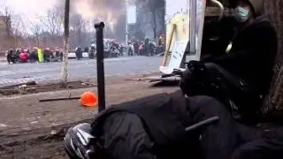 #Euromaidan epic battle scene / Эпическая съёмка битвы на майдане HD