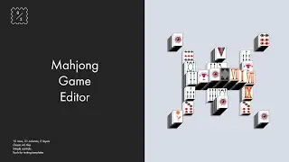 Mahjong Game Editor (Unity Asset Store) -  Overview