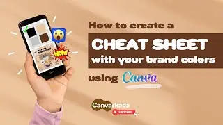 How to create a CHEAT SHEET with your BRAND COLORS using CANVA | Save Time Hack