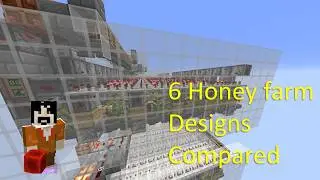 What is the best honey farm? Comparing 6 honey farm designs, Java Minecraft SMP 1.21.x
