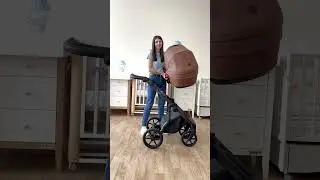 Коляска Roan Bloom 2 в 1 - Cognac (экокожа)