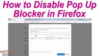 How to Disable Pop Up Blocker in Firefox