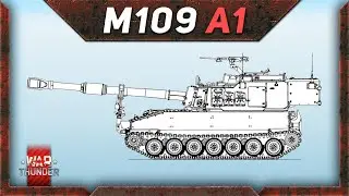 M109 обзор War Thunder. Новая бабаха в обновлении Боги Войны