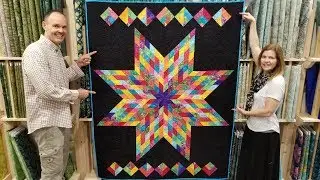 FREE PATTERN + One Jelly Roll = Lone Star Quilt!