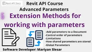 Advanced Parameters Course in Revit API | Create Extension Methods