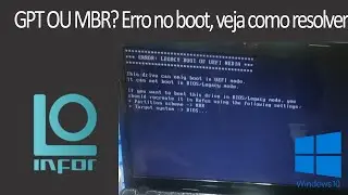 Como resolver o ERROR LEGACY BOOT OF UEFI MEDIA