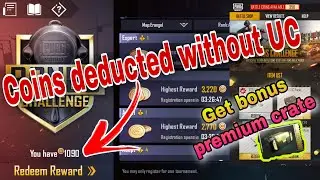 BONUS CHALLENGE redeem rewards glitch Purchase fail , Battle coins deducted without UC, not received