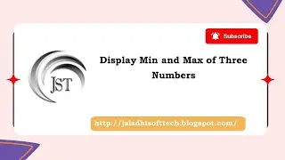 Find Minimum and Maximum of Three Numbers in Java