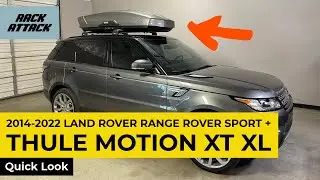 2014-2022 Land Rover Range Rover Sport with Thule Motion XT XL Roof Cargo Box