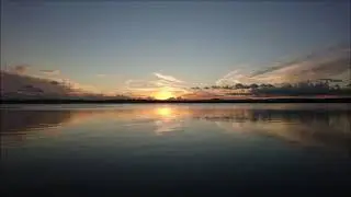 Reflections.. Calming, relaxing music, supported by the beautiful sunset.