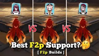 Best F2p Support for Mavuika? 🤔 Charlotte vs Diona vs Rosaria (Damage Test!)