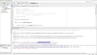 LEARNING JAVA: Runtime Error