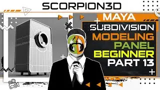 SUBDIVISION MODELING IN MAYA - FRONT PANEL PART 13