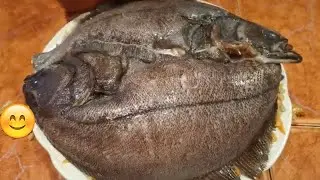 Камбала. С перловкой. В микроволновке.