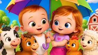 Rain Rain Go Away (Farn Animal) +Songs | Lala Loops Kids Songs & Nursery Rhymes & cartoon