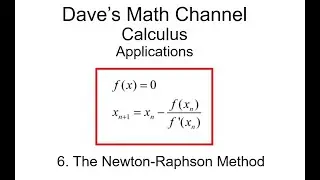 Applications II, Lesson 6: The Newton-Raphson Method